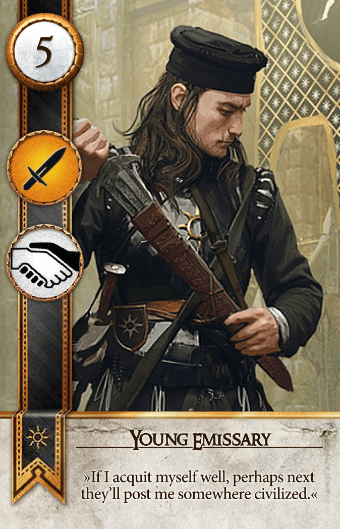 Young Emissary Gwent card from The Witcher 3