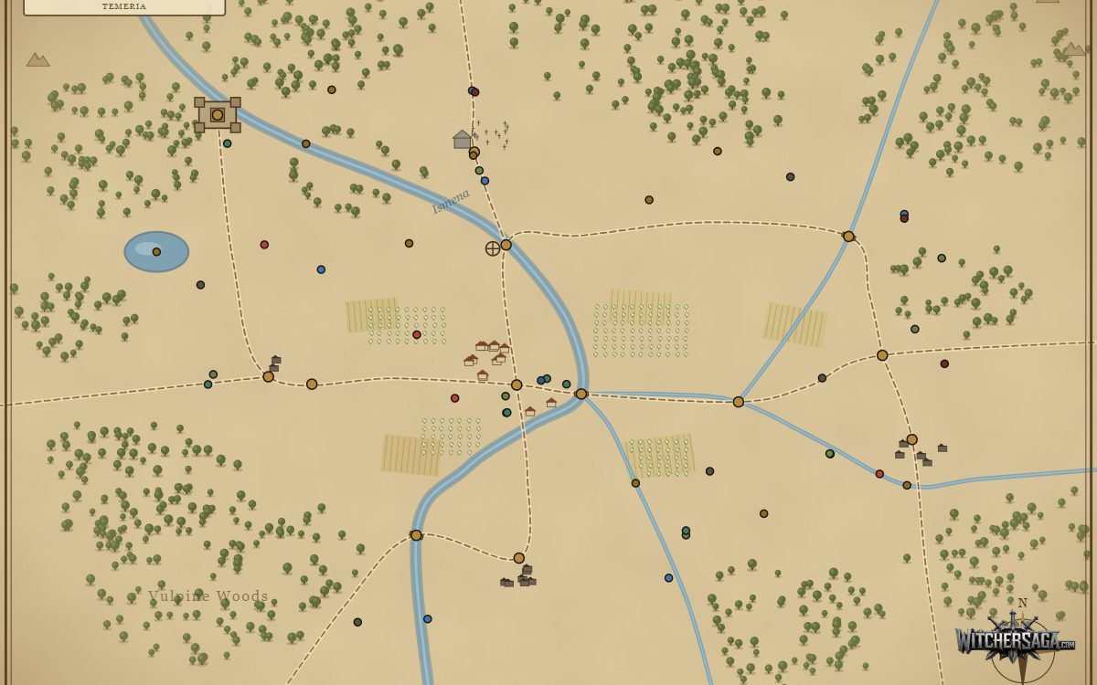 Illustrated interactive map of White Orchard