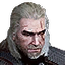 Geralt of Rivia portrait from The Witcher 3